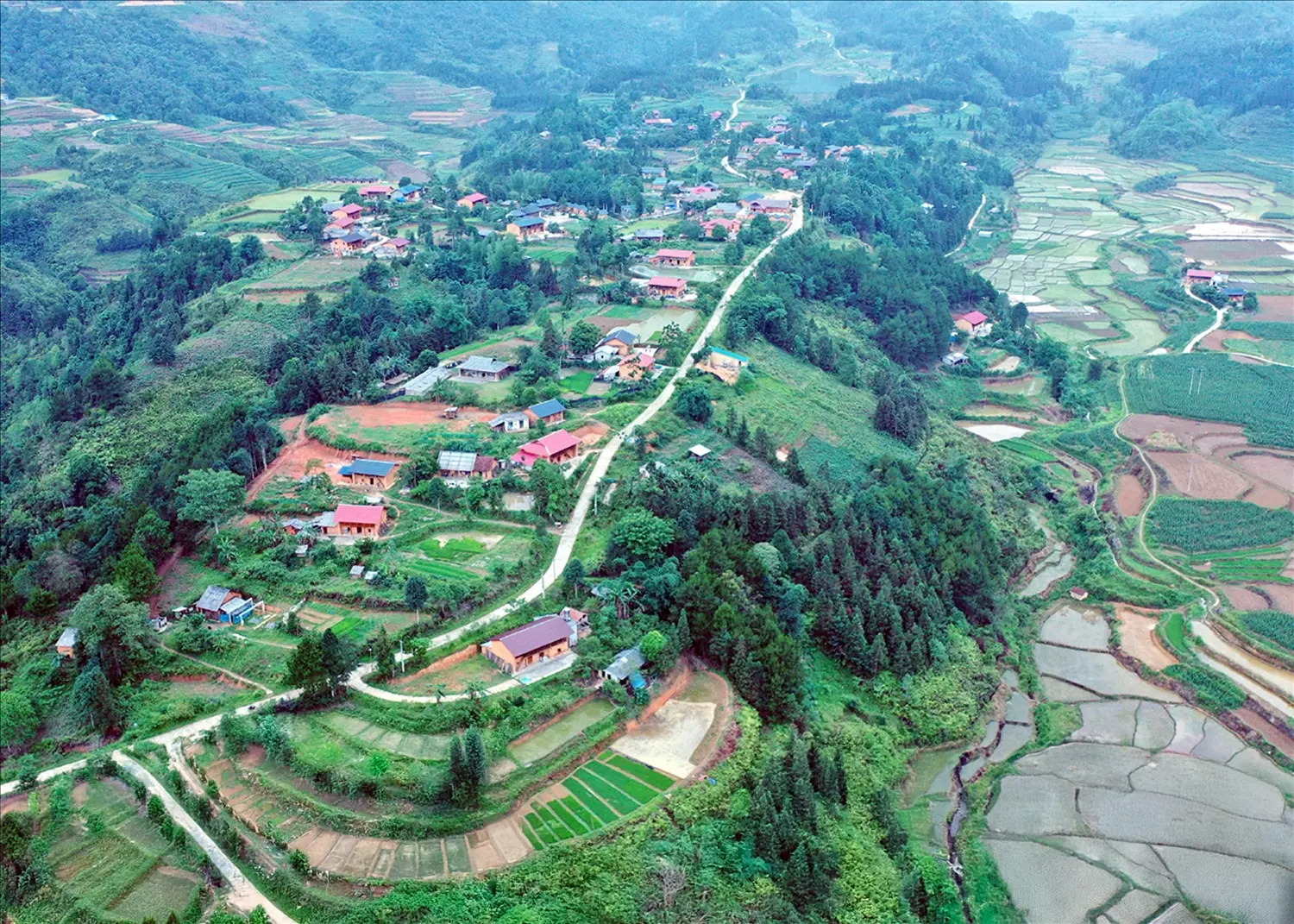 Ngắm toàn cảnh Quản Bạ từ trên cao