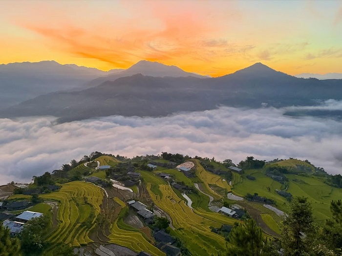 Ngắm ruộng bậc thang mùa lúa chín