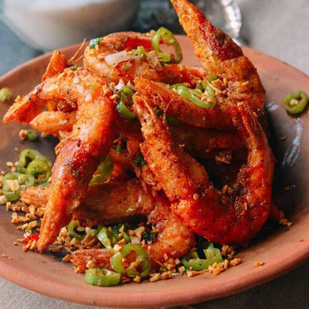 Tôm Sông Rang Muối